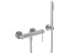 KFA Armatura Flint bateria prysznicowa natryskowa srebrna stal nierdzewna 93836058